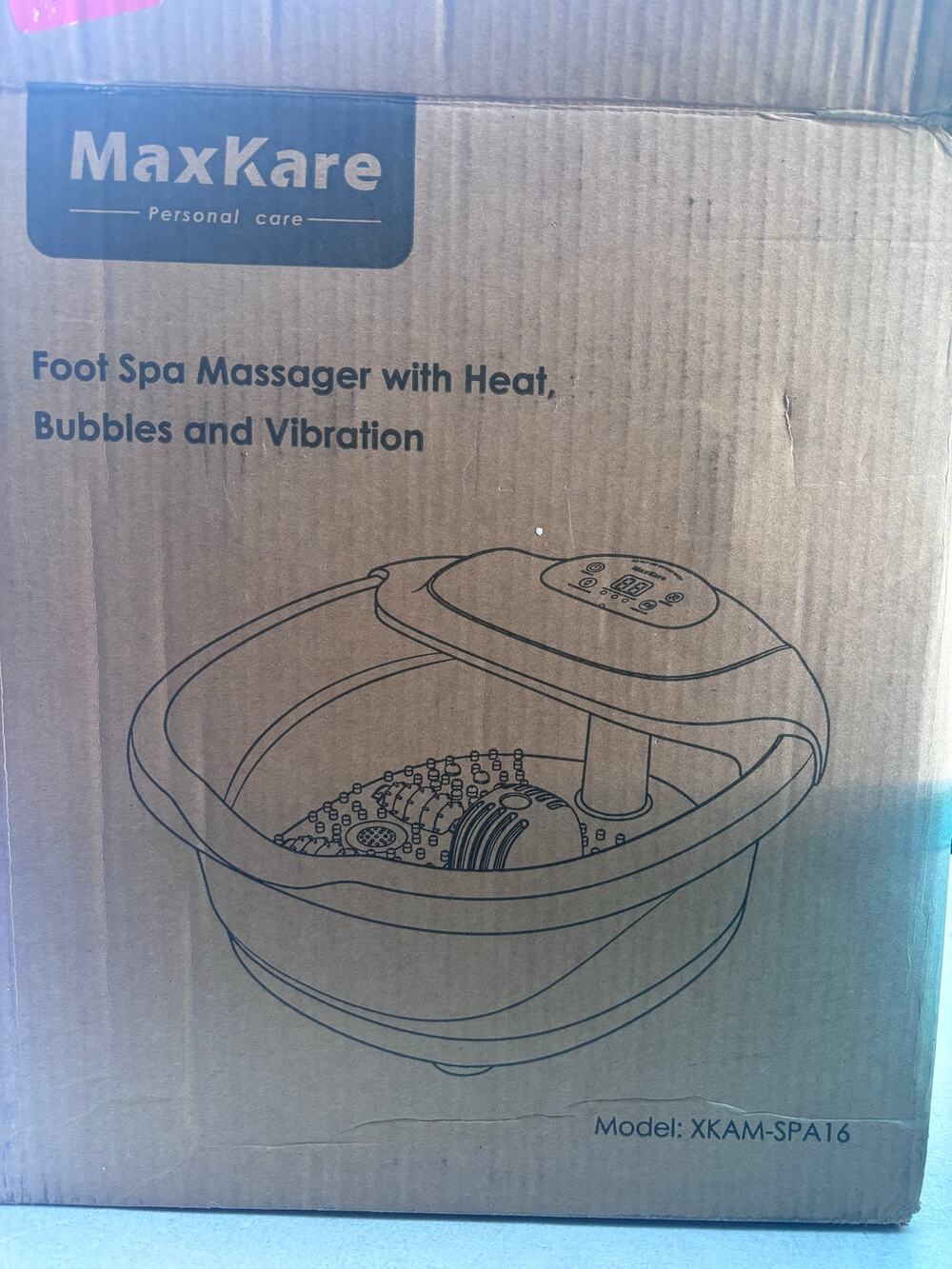 Maxkare XKAM-SPA16 3 in 1 Function Foot Massager NEW Sealed u-6A-RP